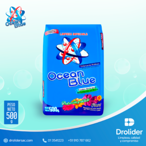 Detergente en Polvo Floral – Ocean Blue (500 g) – Drolider SAC
