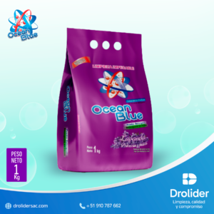 Detergente en Polvo Lavanda – Ocean Blue (1 kg) – Drolider SAC