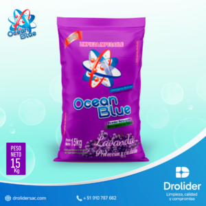 Detergente en Polvo Lavanda – Ocean Blue (15 kg) – Drolider SAC