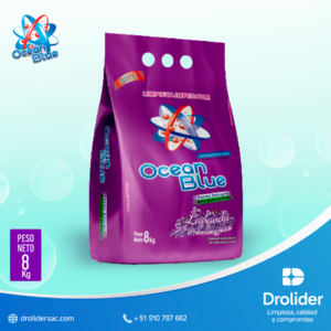 Detergente en Polvo Lavanda – Ocean Blue (8 kg) – Drolider SAC