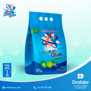 : Detergente en Polvo Limón – Ocean Blue (1 kg) – Drolider SAC