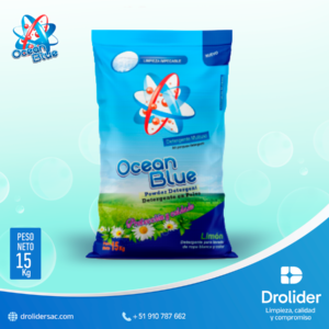 Detergente en Polvo Limón – Ocean Blue (150 g) – Drolider SAC