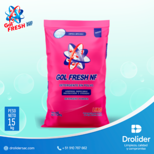 Detergente en Polvo Lirio – GOL FRESH NF (15 kg) – Drolider SAC