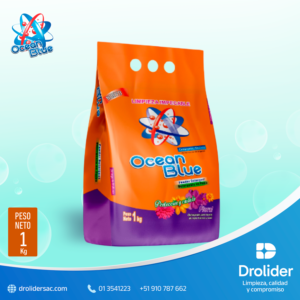 Detergente en Polvo Floral – Ocean Blue (500 g) – Drolider SAC