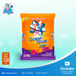 Detergente en Polvo Floral – Ocean Blue (150 g) – Drolider SAC