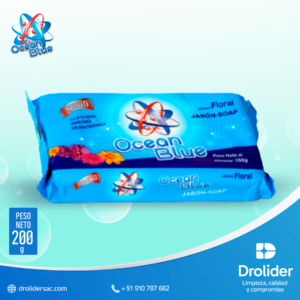 Jabón de Ropa Aroma Floral – Ocean Blue (200 g) – Drolider SAC